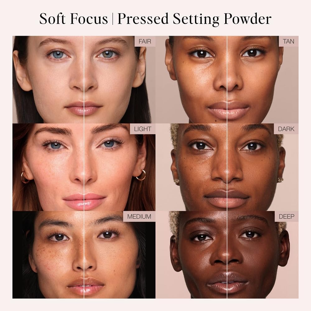 Jouer Soft Focus Hydrate & Setting - Pressed Powder with Matte Finish - Blurring Powder for Fine Lines and Pores - Set Face Makeup Foundation or Concealer - Translucent JouerBuy Supplements Australia
