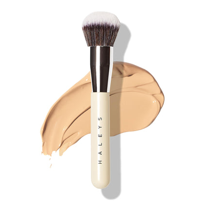 Haleys Beauty Kabuki Foundation Brush For Applying Powder, Foundation, Bronzer, Blush, and Mineral Make up, Soft Bristles, Seamless Blending, Makeup Brushes Essential, Vegan & Cruelty Free HALEYSBuy Supplements Australia
