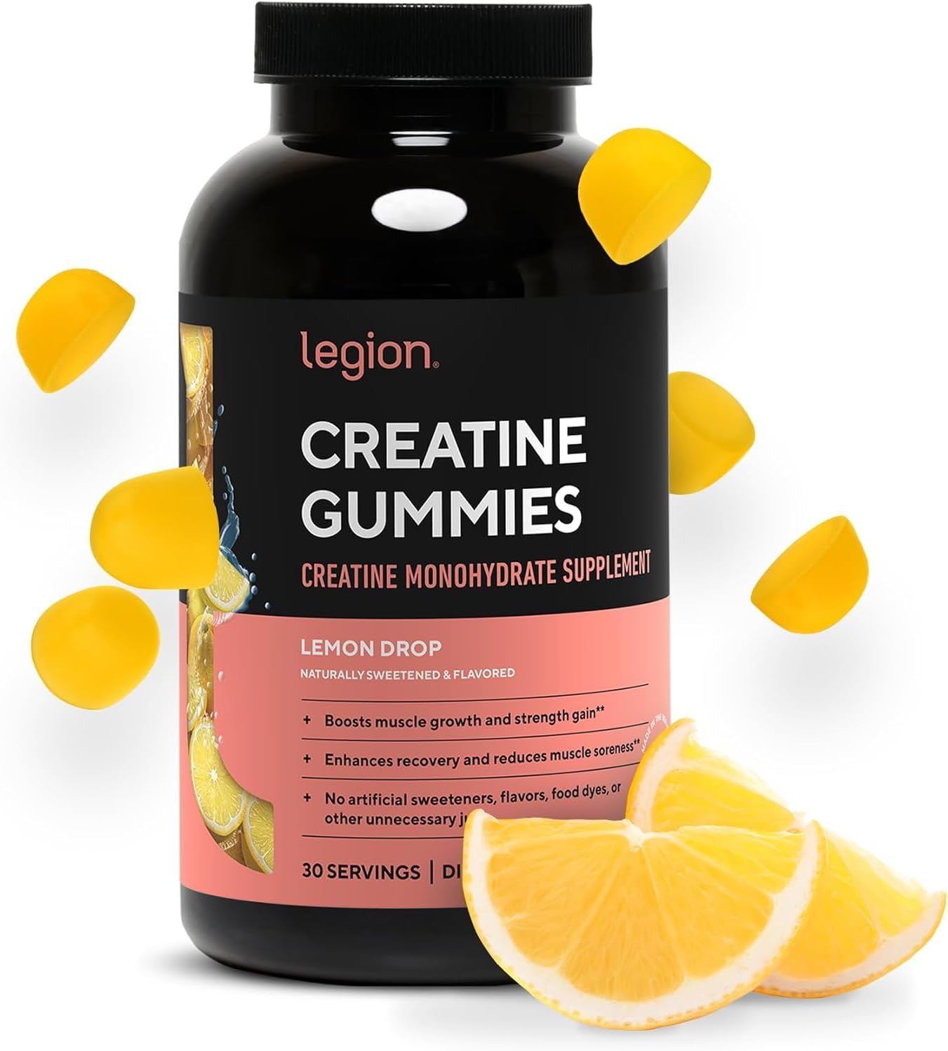 LEGION Men’s Wellness Stack – Creatine Gummies + Triumph Multivitamin + Vitamin D3 K2 + Triple Strength Omega 3 Fish Oil – Strength, Energy, Heart & Immune Support