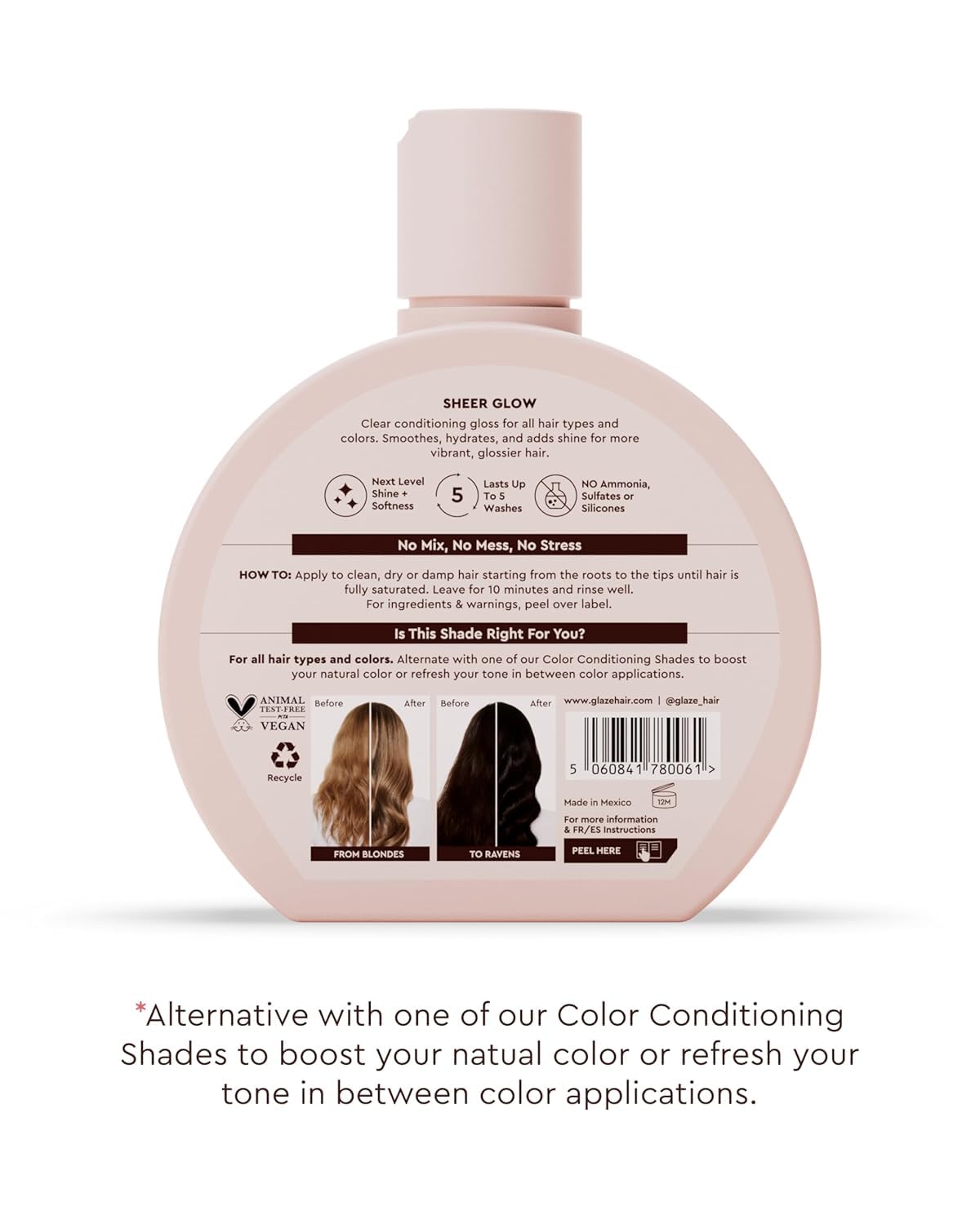 Glaze Supergloss Sheer Glow Clear Hair Gloss Mini – Smooths, Lightweight, Adds Mirror Shine & Improves the look of Damaged Hair – Travel Size 1.7 oz glazeBuy Supplements Australia