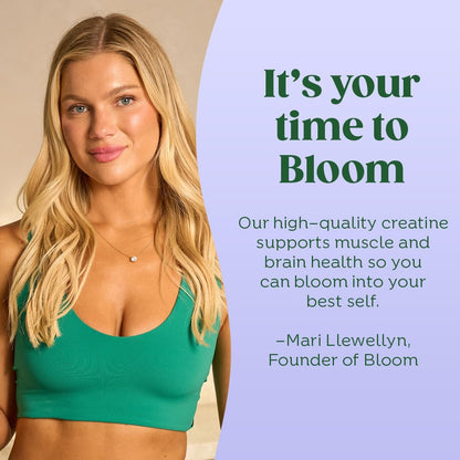 Bloom Creatine Monohydrate Bundle, Unflavored + Raspberry Lemon