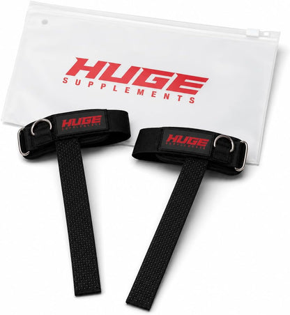 Huge Weight Lifting Straps With D Rings, Heavy Duty Cotton, Reinforced Stitching, Silicone Grip, Padded Wrist Support, Built For Heavy Training, Superior Grip Control, For Weightlifting & Bodybuilding