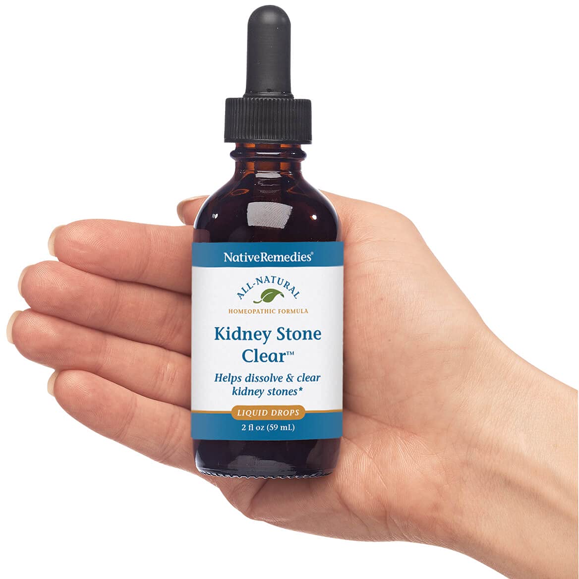 Native Remedies Kidney Stone Clear - Natural Homeopathic Formula Temporarily Helps Dissolve and Clear Kidney Stones - Relieves Pain, Nausea and Vomiting - 59 mL Native RemediesBuy Supplements Australia