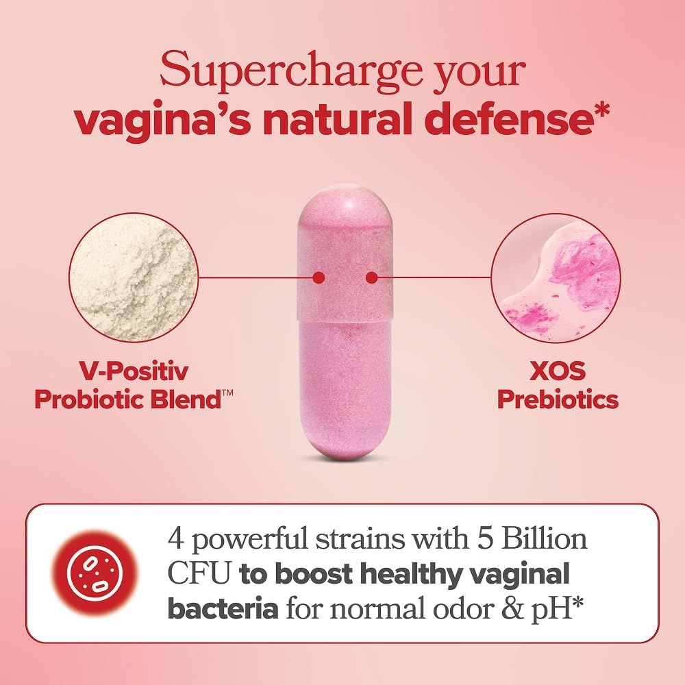 URO Vaginal Probiotics for Odor, Flora & pH Balance – 30-Day Supply