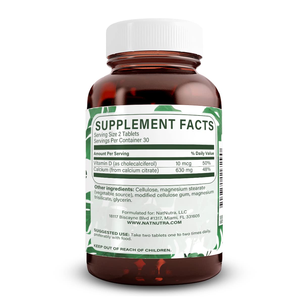 Natural Nutra Calcium Citrate with Vitamin D3 120 Tablets | Supplement for Bone Strength, Promotes Muscle Movements & Bone Health, Boosts Heart Health, Ideal for Active Seniors