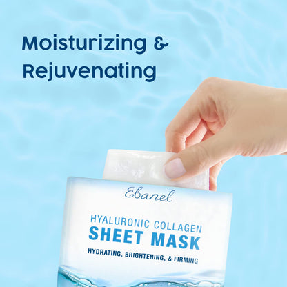 Ebanel Bundle of 30% AHA 2% BHA Chemical Peel and 10 Pack Collagen Face Mask