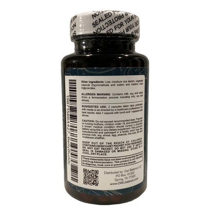 Belly Buddy Advanced Gut Health Support containing a helthy Blend of Probiotics, Prebiotics, and Digestive Enzymes OWL Balance buy supplements Au