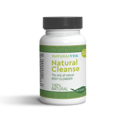 Bottle of Natural Vita Natural Cleanse on a white background