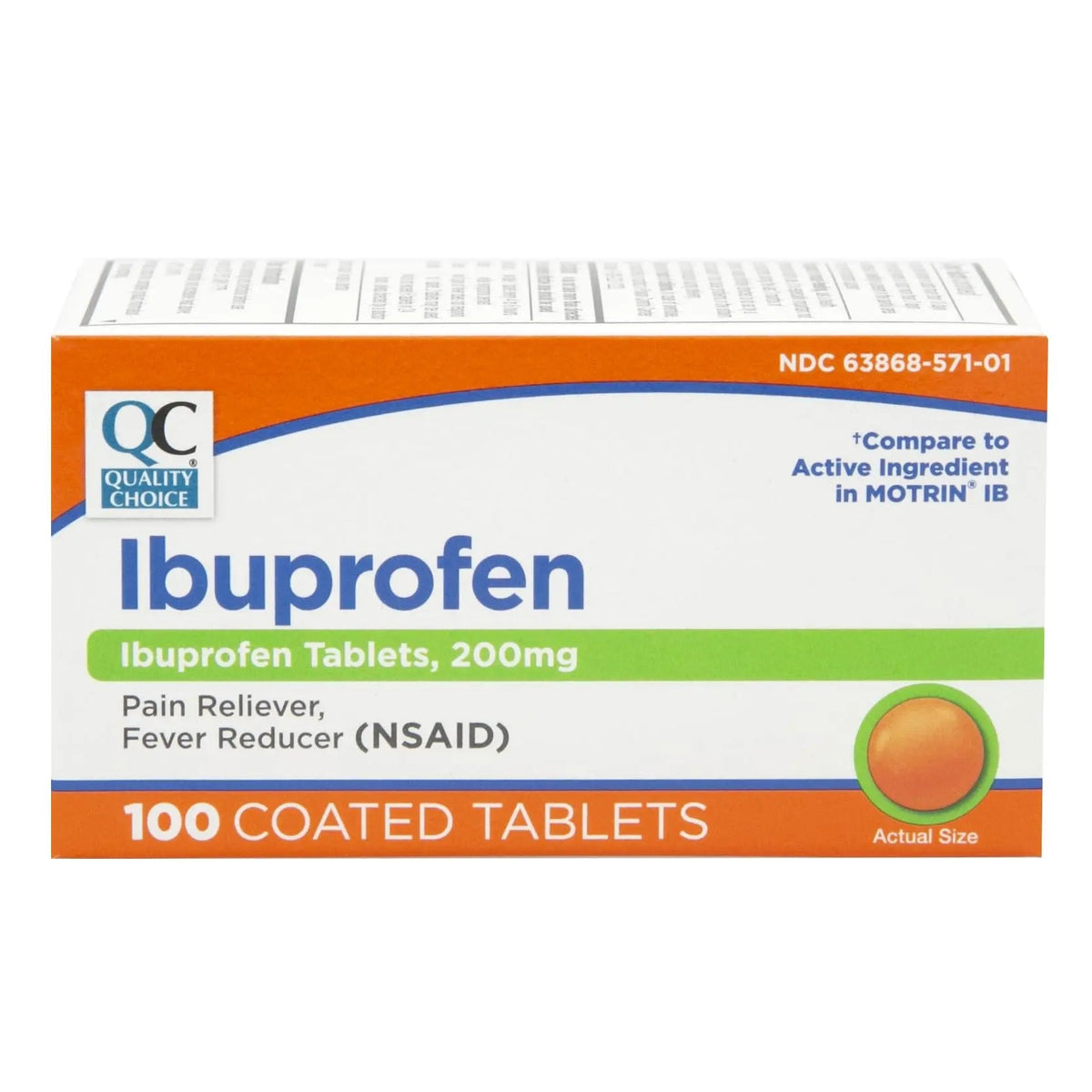 Quality Choice Ibuprofen Tablets, 200 mg, Pain Reliever and Fever Reducer for Arthritis, Toothache, Back Pain, Headache, Body Aches, and More 100 Count of Coated Tablets Quality ChoiceBuy Supplements Australia
