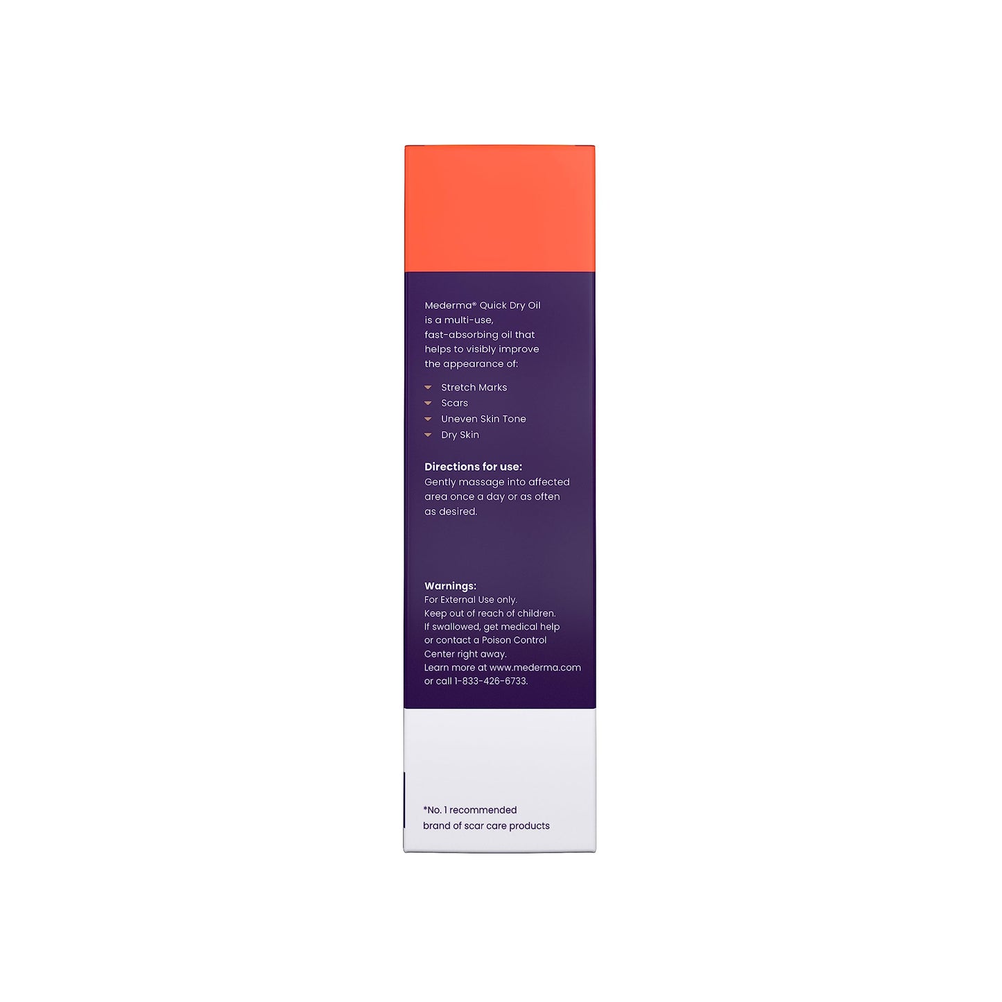 Mederma Quick Dry Oil, Scar and Stretch Mark Treatment, Helps to Improve the Appearance with Natural Botanical Extracts, Paraben Free, Fast-Absorbing, 3.4oz (100ml) MedermaBuy Supplements Australia
