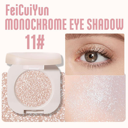 FeiCuiYun Glitter Shimmer Sparkle Eye Shadow Palette Makeup for Older Women, Pearl White Silver Glitter Shimmer Metallic Holographic Iridescent Cream Iridescent Single Monochrome Eyeshadow Makeup, 11 FeiCuiYunBuy Supplements Australia
