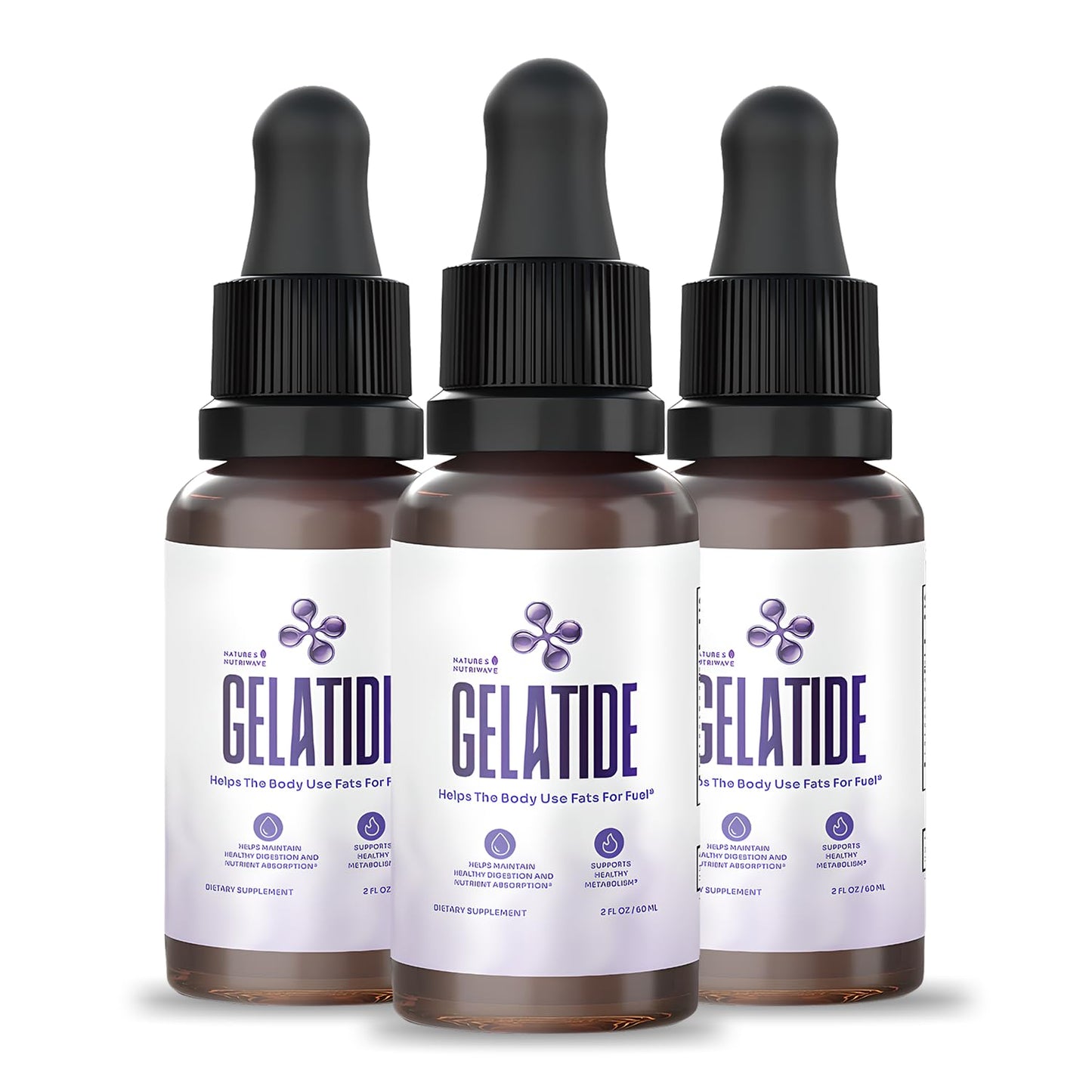 Gelatide Drops – Maca, Grape Seed & Chromium – 2 fl oz, 1 Month Supply | Also includes herbal blend with Maca, Grape Seed Extract & Chromium | Non-GMO, Stimulant-Free, Made in USA