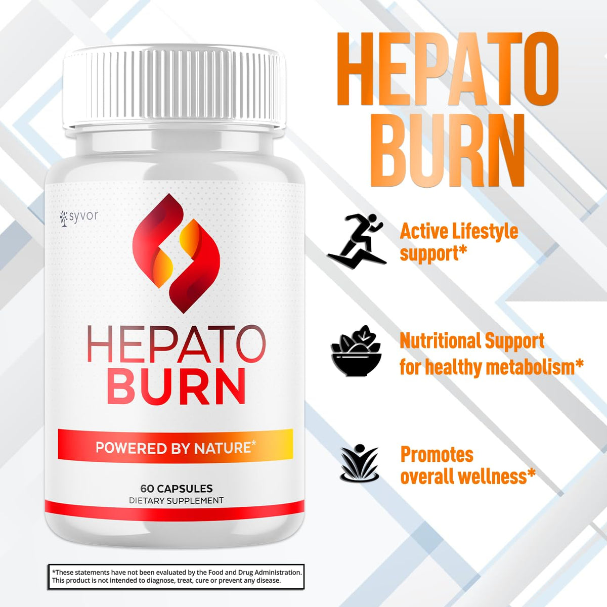 (3 Pack) Hepato Burn Capsules, Official Hepato Burn Pills with All Natural Premium Ingredients, Hepatoburn Energy and Fitness Vitamin Supplement, Hepatoburn Lifestyle Powered by Nature (180 Capsules) Syvor buy supplements Au