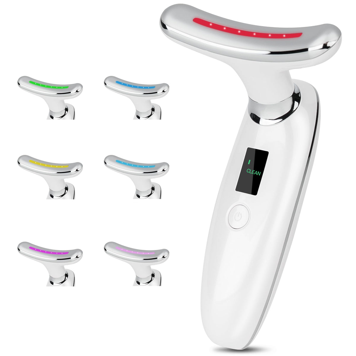 VRAIKO Lilac 7-in-1 Beauty Massager for Face and Neck - Jawline Lifting & Firming - Face Lymphatic Drainage Massager for Anti Aging Wrinkle, Forehead Lines, and Dark Circles, White VRAIKO buy supplements Au