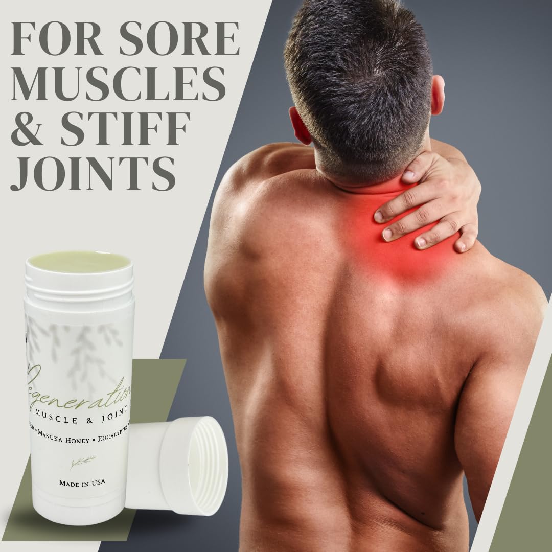 KANU Regeneration Muscle and Joint Soothing Balm Proprietary Blend of Magnesium, Manuka Honey, Eucalyptus & Menthol - Maximum Strength Formula for Aches- All Natural Ingredients-Made in The USA KANUBuy Supplements Australia