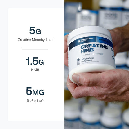 Transparent Labs Grass-Fed Whey Protein Isolate (30 Servings, Chocolate PB) & Creatine HMB (30 Servings, Strawberry Lemonade)
