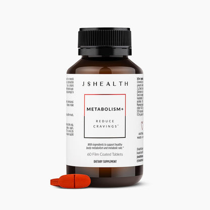 JSHealth Metabolism Dietary Supplement, Gluten-Free, 60 Tablets | Chromium for Healthy Blood Sugar and Cravings Support. With Zinc, Magnesium, Cinnamon, Gymnema. By Nutritionist Jessica Sepel