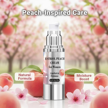 Bioidentical Estriol Cream for Women, Intimate Moisturizing Cream for Vaginal Dryness & Discomfort, Menopause Support (Peach Flavor) WJunHua buy supplements Au