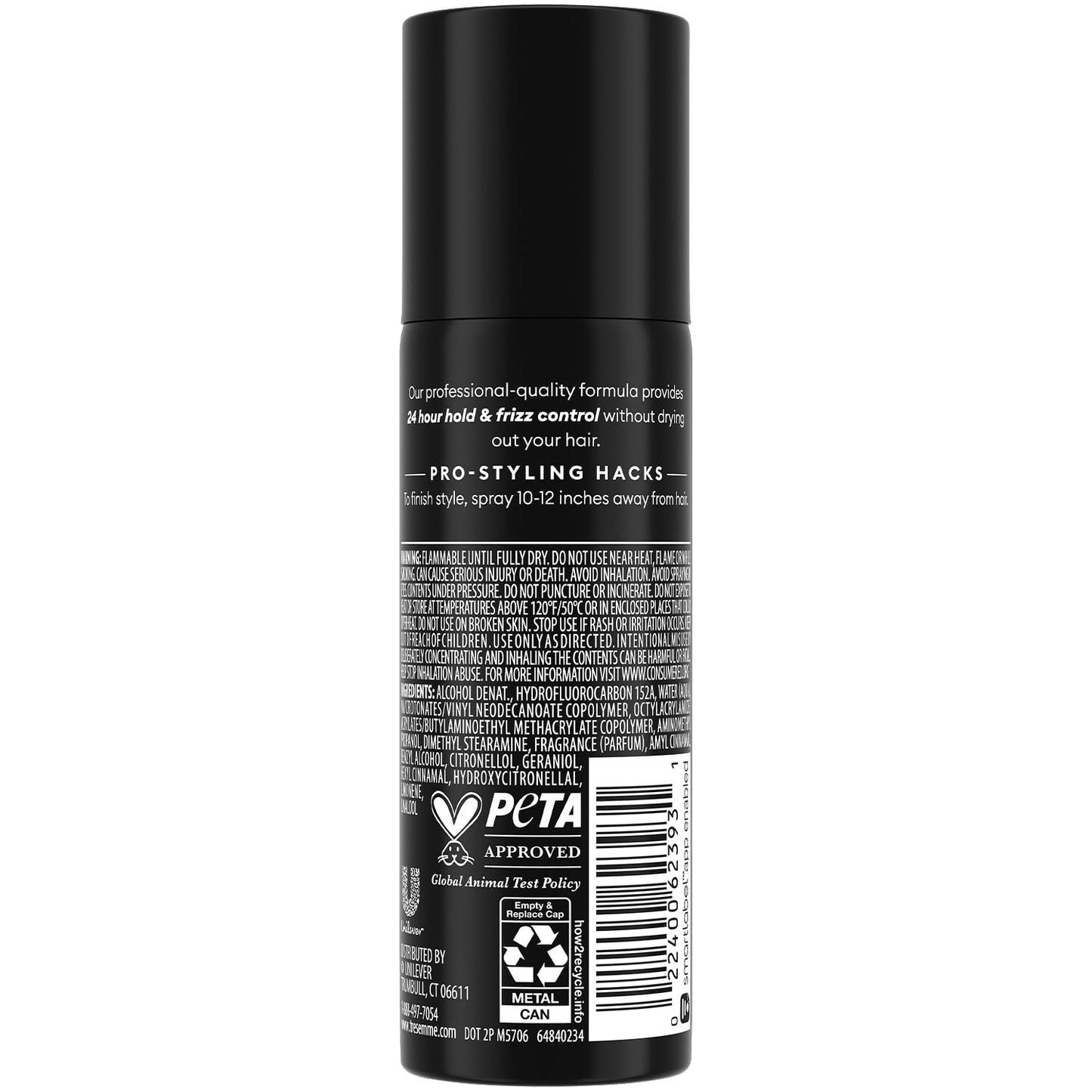 TRESemmé Travel Hairspray, Extra Hold, 12-Pack – Moisturizing Hair Spray, Anti-Humidity, Anti-Frizz Hair Products, 1.5 Oz Ea