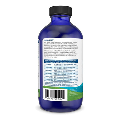 Nordic Naturals Omega-3 Pet, 1380mg Fish Oil for Dogs w/EPA DHA - 16oz | Delivers 1380 mg of omega-3s per teaspoon with EPA and DHA to support heart health, immunity, and overall vitality in dogs