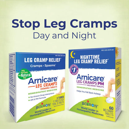 Boiron Arnicare Leg Cramps PM for Nighttime Relief from Cramping and Stiffness in Feet or Calves - 60 Tablets BoironBuy Supplements Australia