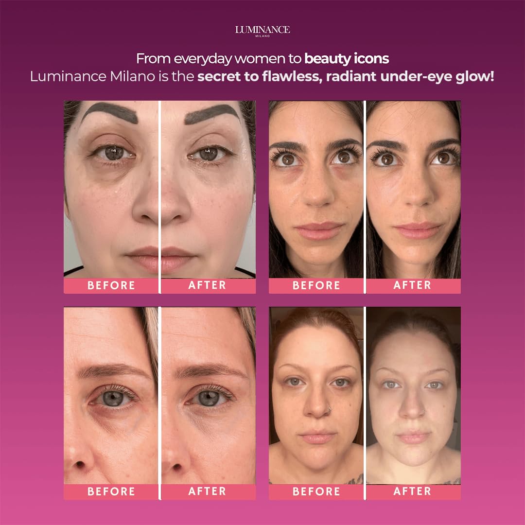 Original Luminance Milano Under Eye Brightener Pink – Lightweight Pink Under Eye Corrector for Dark Circles and Fine Lines – Vegan Concealer Brightener for Tired Eyes – Natural Radiant Finish Luminance MilanoBuy Supplements Australia
