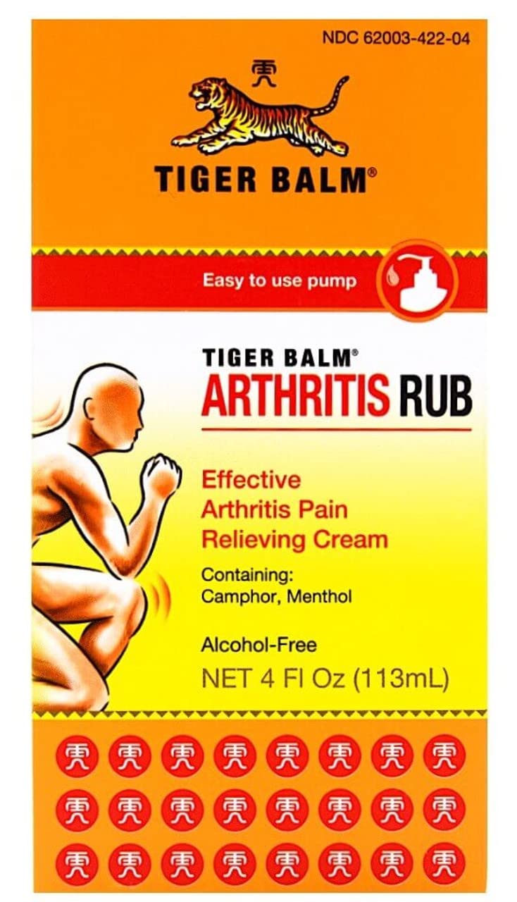 Tiger Balm Arthritis Rub, 4 oz. – Sore Muscle and Joint Relief Cream – for Use with Rheumatoid Arthritis and Carpal Tunnel – Effective Muscle Relief Rub - 2 Pack Tiger BalmBuy Supplements Australia