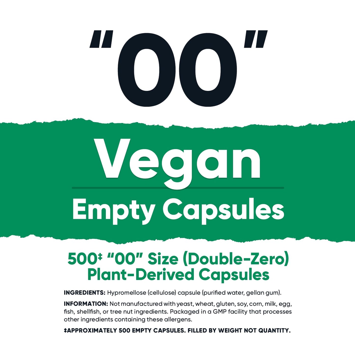 Nutricost Empty Capsules Size 00 Vegan - 500 Clear Empty Plant-Based Capsules - Kosher Certified, Halal Certified, Non-GMO, Soy Free, Gluten Free, Vegetarian Nutricost buy supplements Au
