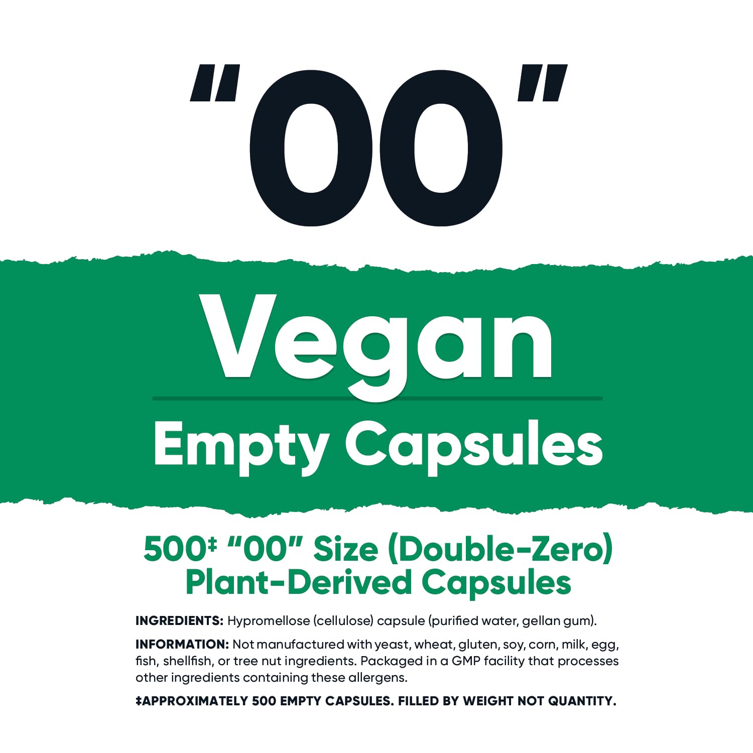 Nutricost Empty Capsules Size 00 Vegan - 500 Clear Empty Plant-Based Capsules - Kosher Certified, Halal Certified, Non-GMO, Soy Free, Gluten Free, Vegetarian Nutricost buy supplements Au