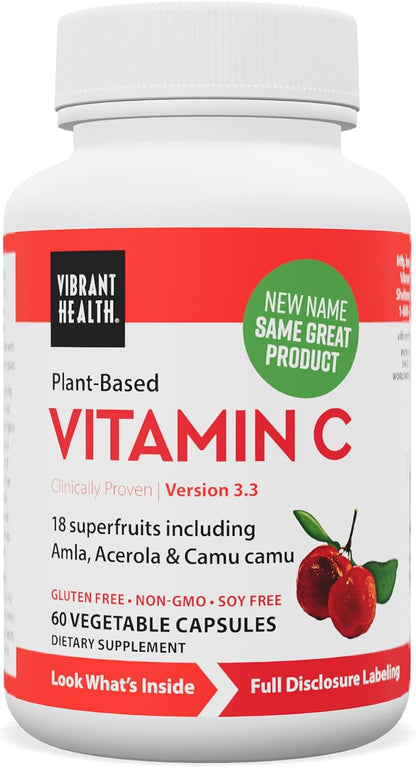 Vibrant Health Super Natural C, 120 Mg/1600 Orac, Capsules, 60-Count