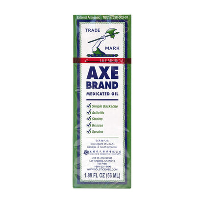 Axe Brand Medicated Oil (Muscle, Joint, and Backache Pain Relief) (1.89 fl oz) (6 Bottles) (Solstice) AXEBuy Supplements Australia