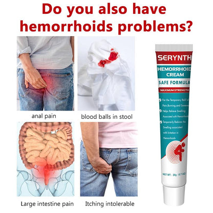 SERYNTH Hemorrhoid and Anal Fissure Ointment, Hemorrhoid Treatment, Fast Relief from Swelling, Pain, Itching, Burning (20g) SERYNTHBuy Supplements Australia