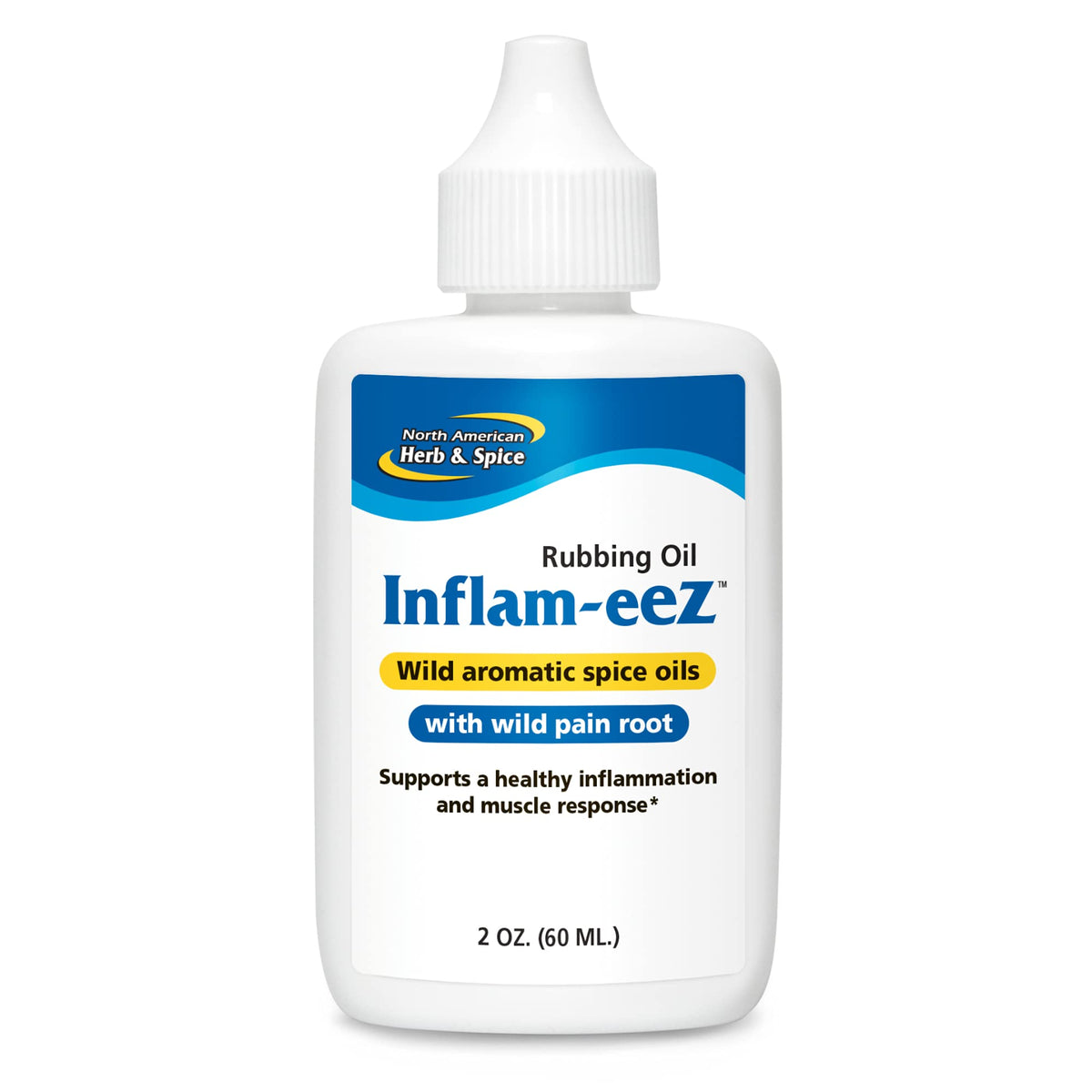 NORTH AMERICAN HERB & SPICE Inflam-eeZ - 90 Capsules - Aromatic Spice Oils with Wild Pain Root - Supports a Healthy Muscle Response - Non-GMO - 45 Servings NORTH AMERICAN HERB & SPICEBuy Supplements Australia