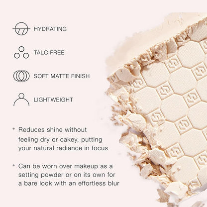 Jouer Soft Focus Hydrate & Setting - Pressed Powder with Matte Finish - Blurring Powder for Fine Lines and Pores - Set Face Makeup Foundation or Concealer - Translucent JouerBuy Supplements Australia