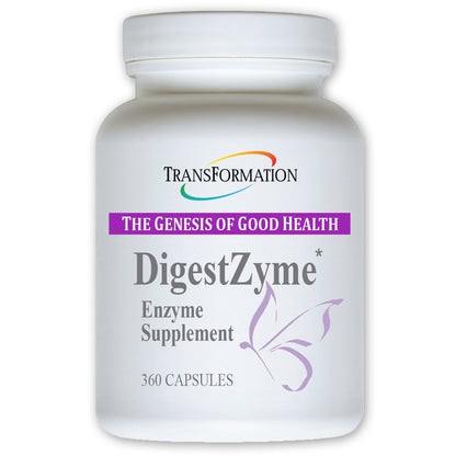 TRANSFORMATION THE GENESIS OF GOOD HEALTH Enzymes Natural DigestZyme Supplement Formula for Overall Health for Children, Nutrient Absorption, Support Digestion During Pregnancy & Lactation, 120