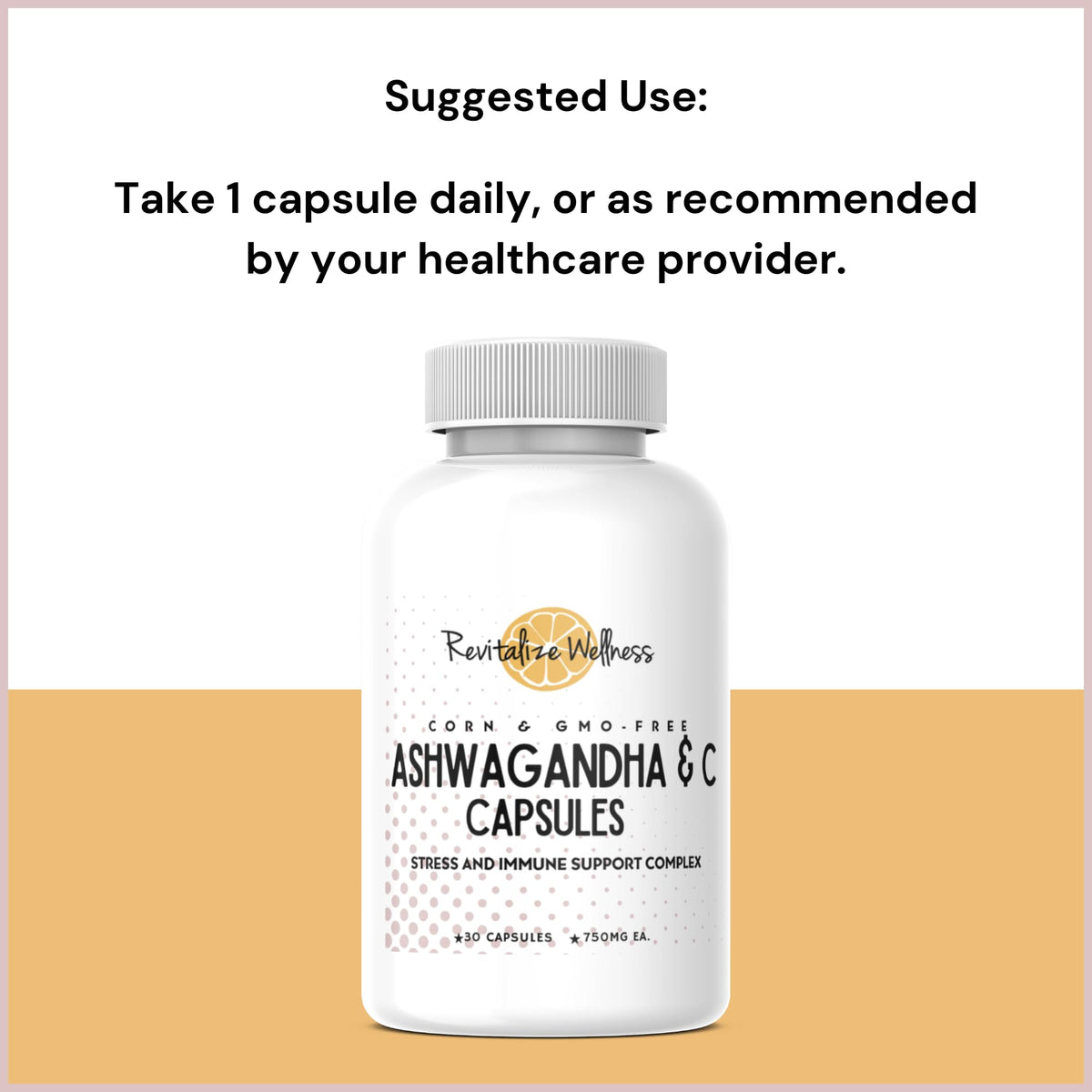 Revitalize Wellness Ashwagandha + Vitamin C Capsules | Stress and Immune Support Complex | with 550 mg Ashwagandha and 200 mg Vitamin C per Serving | 30 Servings Revitalize WellnessBuy Supplements Australia