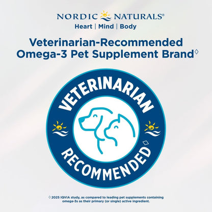 Nordic Naturals Pet Joint Support + Omega 3 Soft Chews for Dogs, Pork Bone Broth Flavored - Promotes Mobility, Hip and Joint Support with Omega-3 Fish Oil, MSM, EPA & DHA - 30 Non-GMO Chews Nordic NaturalsBuy Supplements Australia
