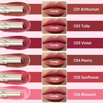 CATKIN Glossy Lip Balm Ultra Hydating Glow Lip Tinted Jelly Plump Melting Balm Shea Butter Repair Soothing For Dry Lips Dewy Finished 0.12 oz C05 SUNFLOWER CatkinBuy Supplements Australia
