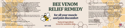 KOKOMAANE Bee Venom Muscle Bone Cream, Fast Acting, for Back, Neck, Hand, Foot, Knee, Muscle, Shoulder, Topical, Wrist, Elbow, Hip, Nerve, Plantar, Ankle, Foot discomfort, Vitamin B6 KOKOMAANEBuy Supplements Australia