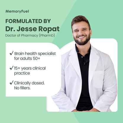 Memory Fuel Creatine Monohydrate Powder for Brain Energy & Focus | 5,000mg Micronized Creatine with L-Theanine, Choline & Magnesium, Cognitive Support for Adults, No Crash, 1 Scoop Daily
