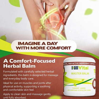 HillVital Herbal Joint Care Balm – Soothing Arnica & Turmeric Blend for Muscles & Joints – Lightweight Herbal Cooling Gel with Mint & Rosemary – Fast-Absorbing Natural Topical Cream Hill Vital Natural SolutionsBuy Supplements Australia