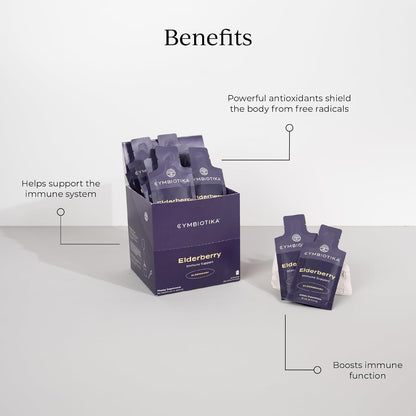 CYMBIOTIKA Liposomal Elderberry with Vitamin E for Immune Support