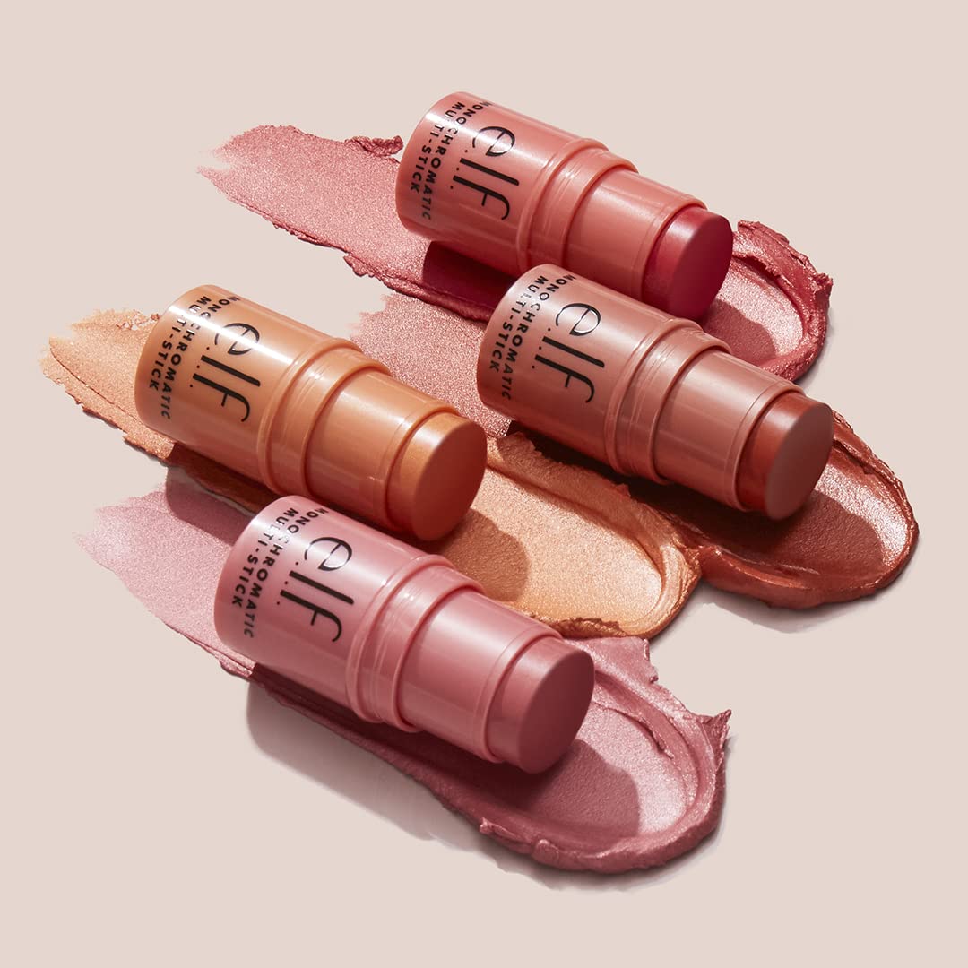 e.l.f. Monochromatic Multi Stick, Travel-Sized Luxuriously Creamy & Blendable Color For Eyes, Lips & Cheeks, Vegan & Cruelty-Free, Bronzed Cherry, 0.17 Oz e.l.f.Buy Supplements Australia