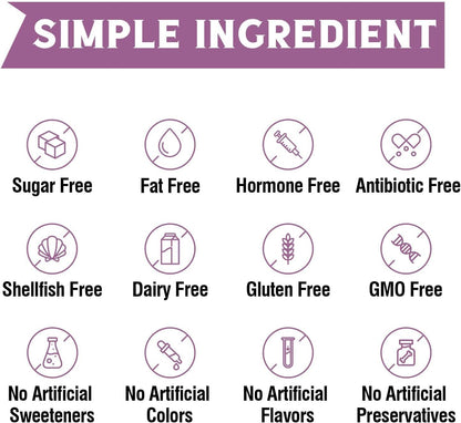 Vitalibre Multi Collagen Peptides Powder Type I II III V X, Hydrolyzed Collagen Protein for Women and Men, Skin, Hair, Nails, Unflavored, Non-GMO, Keto & GF, Zero Sugar, 22 Servings, 8oz