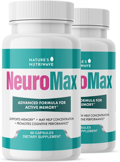 NeuroMax – Passion Flower & Marshmallow Root – 60 Ct, 2 Month Supply | Passion Flower, Marshmallow Root & California Poppy | Non-GMO, GMP Certified, Made in USA | Easy-to-take capsule