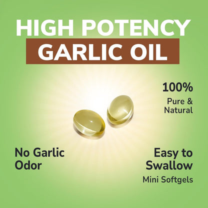Odorless Garlic, Extra Strength Extract, Non-GMO, No Gluten, Heart & Immunity, Antioxidant Defense, 180 Softgels