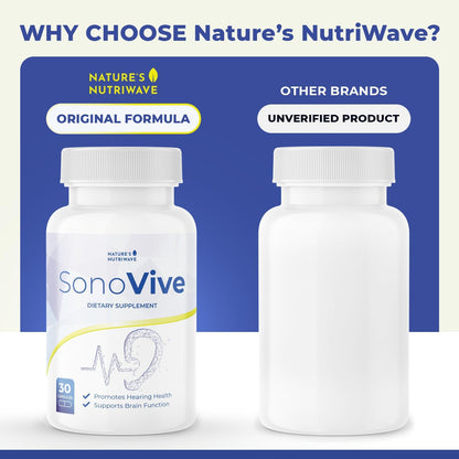 SonoVive – Original Formula Capsules – 30 Ct, 1 Month Supply | Original-formula capsules, plant-based | Easy-to-swallow daily capsule