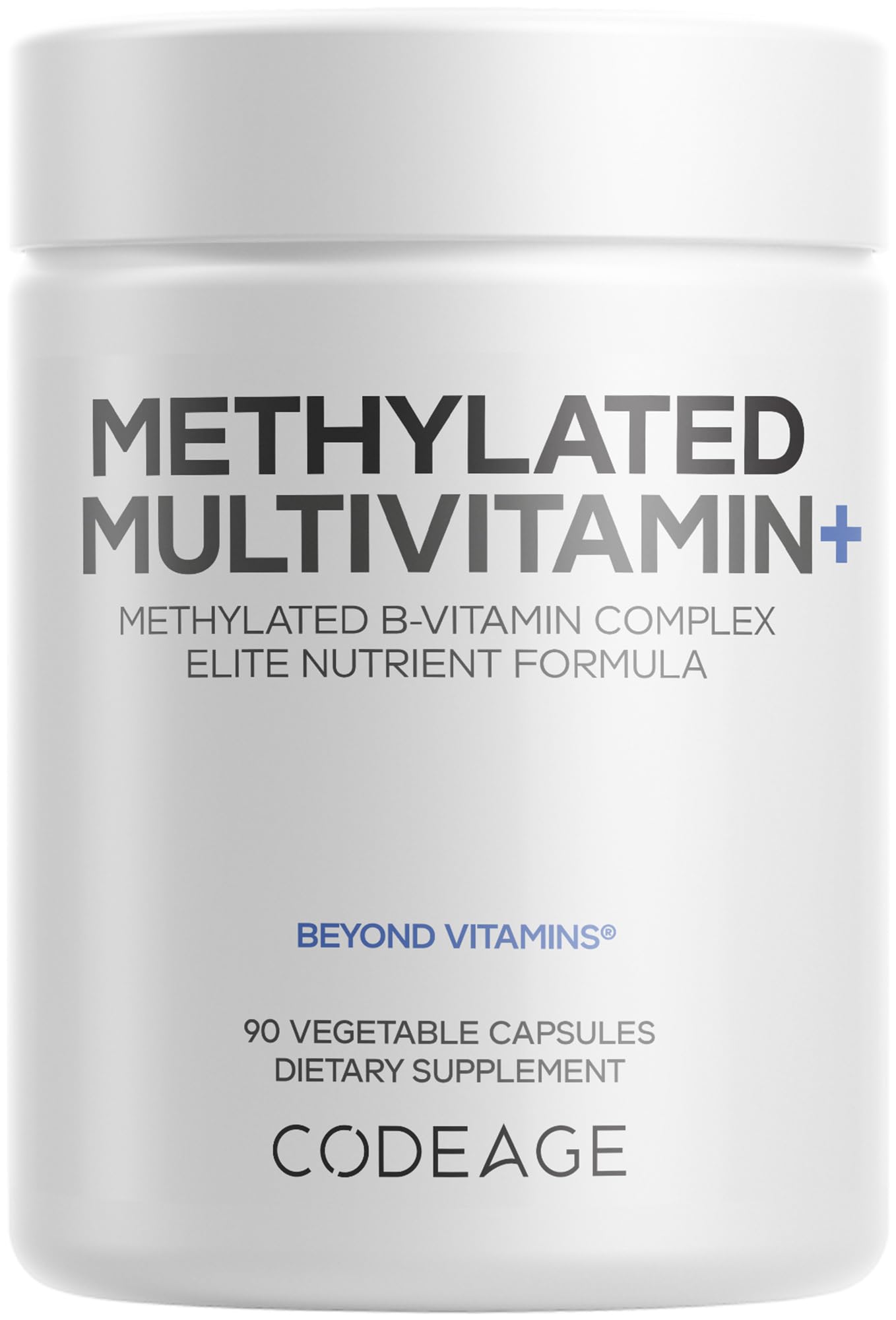 Codeage Methylated Multivitamin Supplement - B-Vitamin, Vitamins A, C, D, E, K2, B12 Methylcobalamin - L-Methylfolate - Magnesium, CoQ10, DIM, Probiotics, Benfotiamine, Lithium, Calcium - 90 Capsules CodeageBuy Supplements Australia