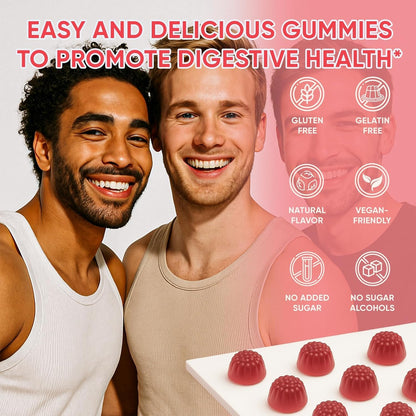 6525080 Clean Prebiotic Fiber Gummy, Clean Fiber Gummies for Men, Men Prebiotic Supplement for Digestive Gut Health, Non-GMO, 60 Gummies - PrimeBioHealth - canada supplements