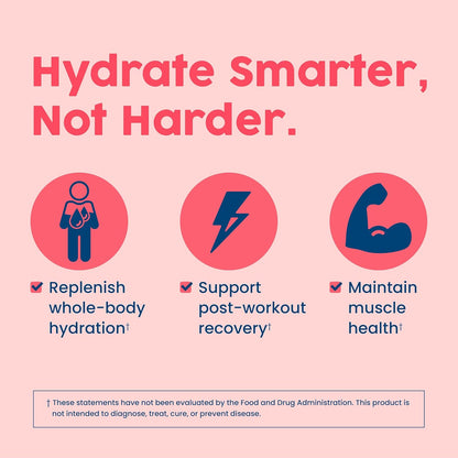 NativePath Hydrate Electrolyte Stick Packs, Mixed Berry, 30 Count | Single-Serve Sticks, 14 Vitamins & Minerals, 9 Aminos & 2000mg BCAAs, Zero Sugar, Hydration, Keto